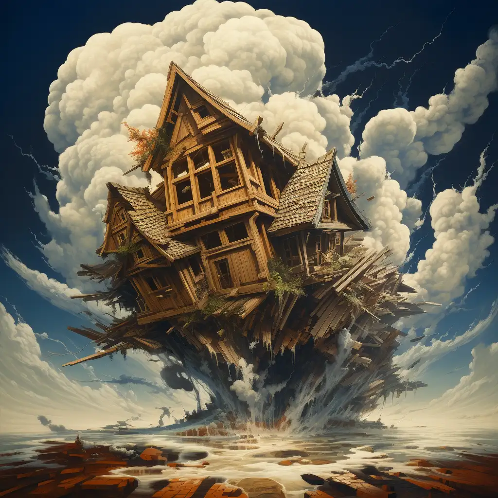 dream about a house falling apart