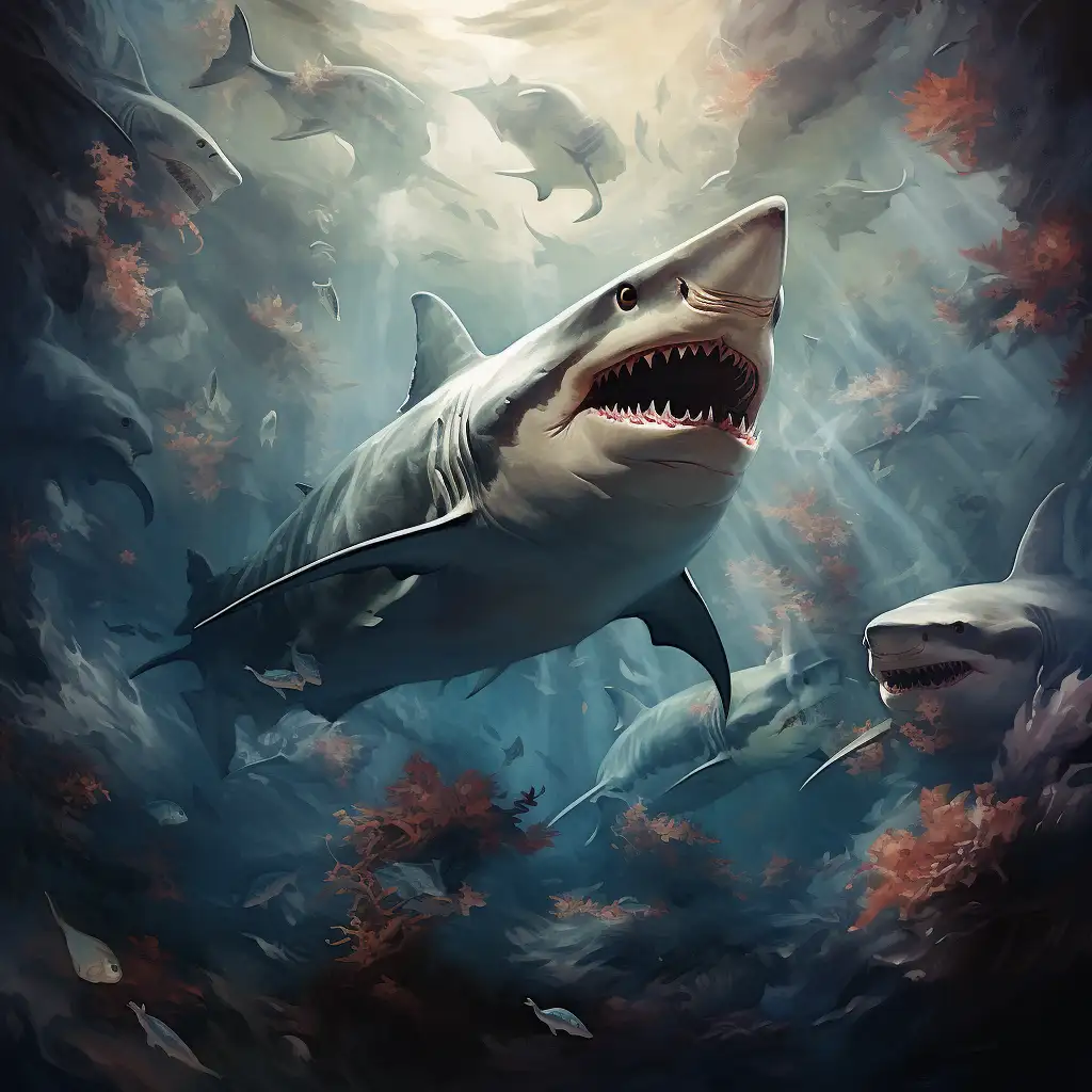 Dreaming of sharks - image is of a shark in the ocean