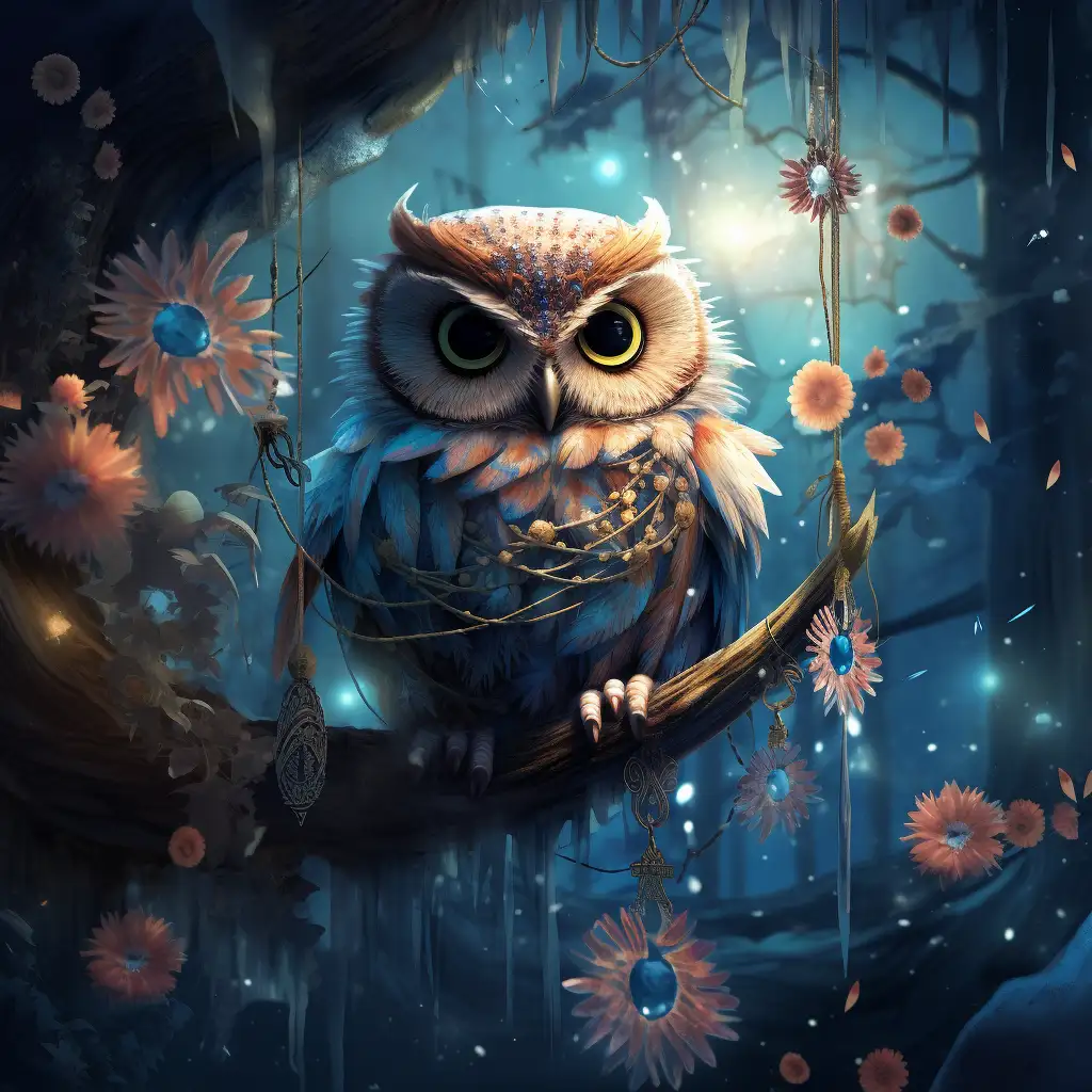 Image of an owl on a tree depicting owls in dreams