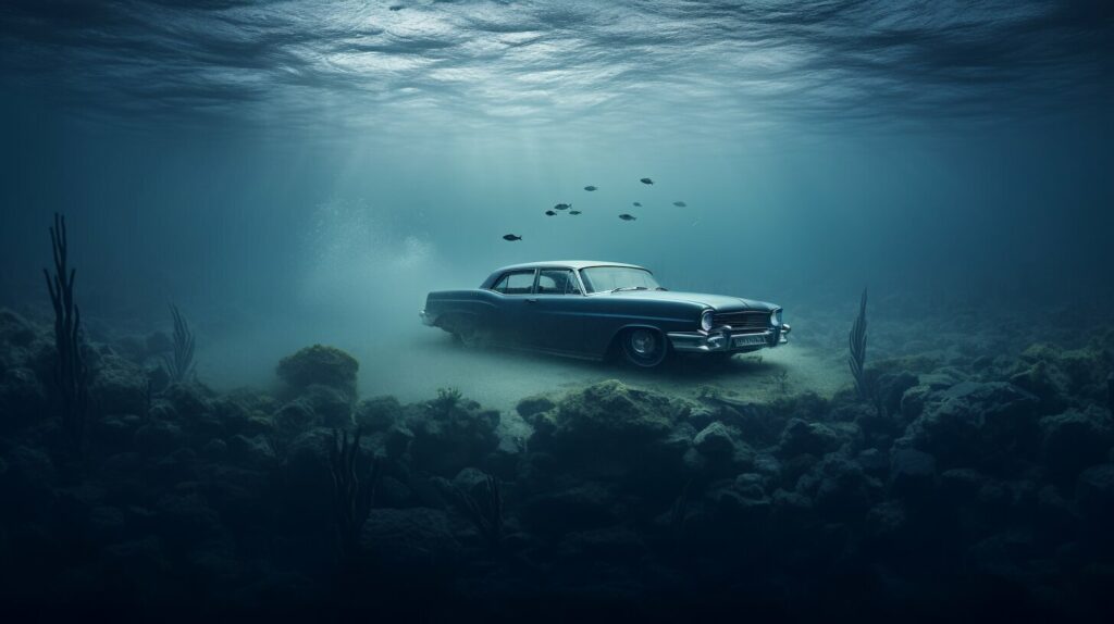 what do dreams about driving into water mean